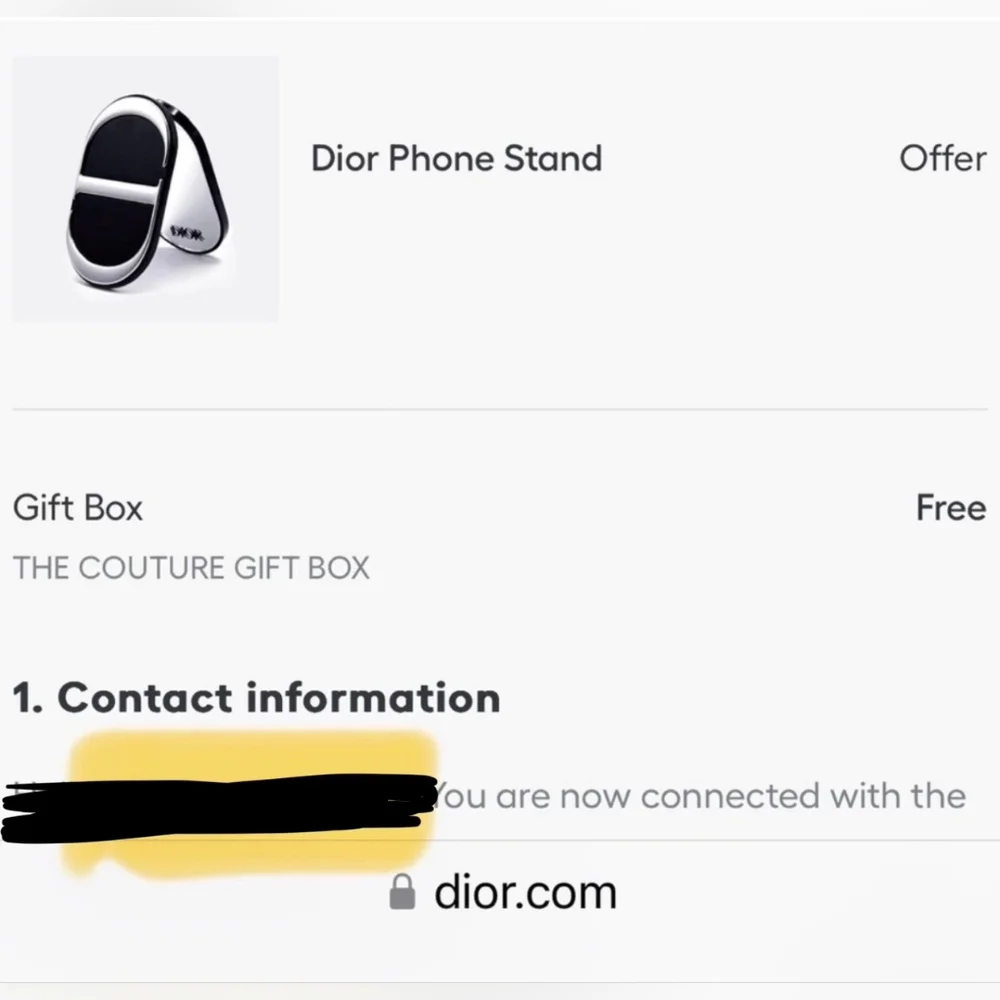 DIOR 2024 Phone Stand Holder Gift Box Luxury Accessory NIB
